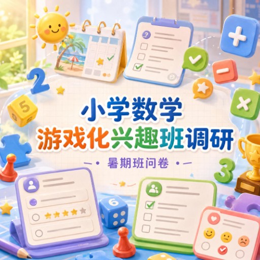 小学数学游戏化兴趣班调研